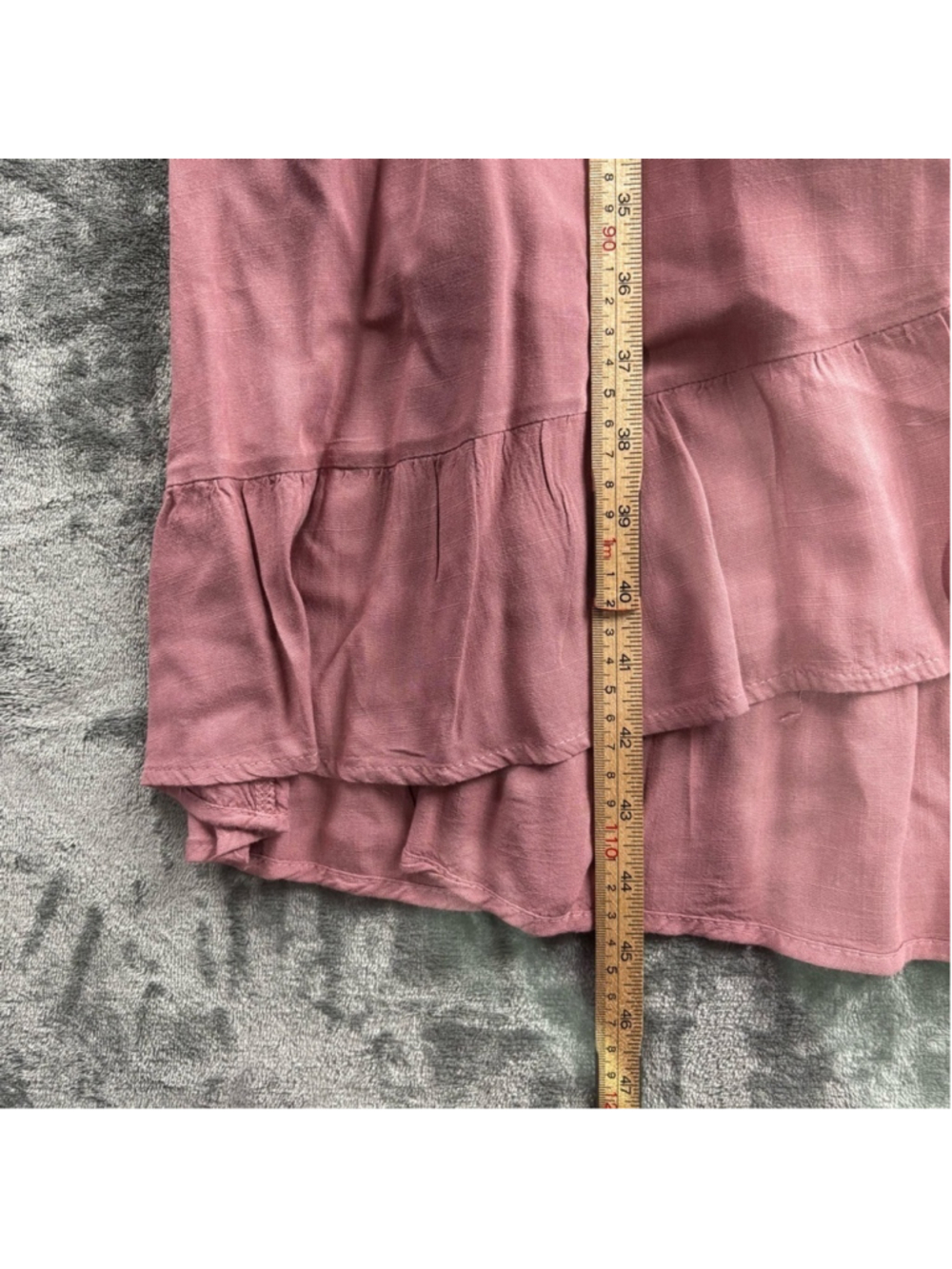 Baltic Born Dress Women's M Maxi Cottagecore Ruffle Romantic Smocked Pink Boho - Picture 13 of 15